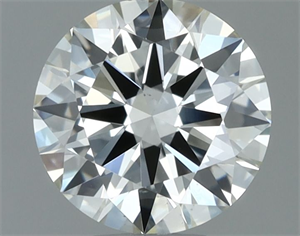 Picture of Natural Diamond 0.70 Carats, Round with Excellent Cut, L Color, VS2 Clarity and Certified by GIA
