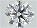 Lab Grown Diamond 3.83 Carats, Round with Ideal Cut, E Color, VS2 Clarity and Certified by IGI