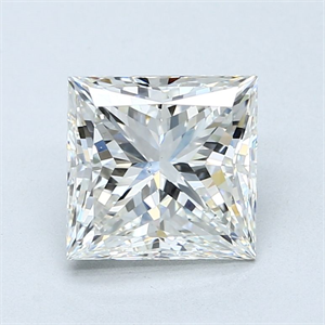 Picture of Natural Diamond 2.81 Carats, Princess with  Cut, H Color, VS2 Clarity and Certified by GIA