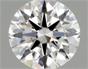 Natural Diamond 0.46 Carats, Round with Excellent Cut, D Color, SI1 Clarity and Certified by GIA