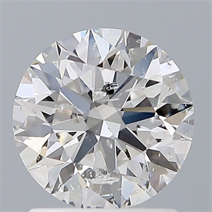 Picture of Natural Diamond 1.21 Carats, Round with Excellent Cut, E Color, I1 Clarity and Certified by GIA