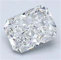 Diamante Natural 2.81 quilates, Radiante , Color F, claridad SI1 y certificado GIA