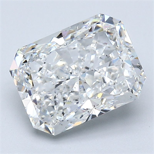Picture of Natural Diamond 2.81 Carats, Radiant with  Cut, F Color, SI1 Clarity and Certified by GIA