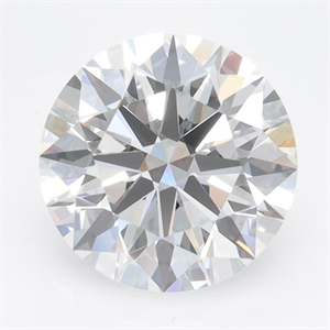 Picture of Lab Grown Diamond 2.50 Carats, Round with Ideal Cut, D Color, VVS1 Clarity and Certified by IGI