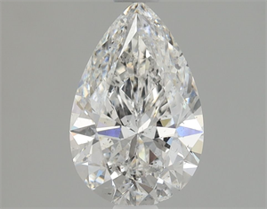 Picture of Natural Diamond 1.00 Carats, Pear with  Cut, E Color, SI2 Clarity and Certified by HRD