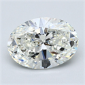 Diamante Natural 3.01 quilates, Ovalado , Color I, claridad VS1 y certificado GIA