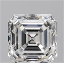 Natural Diamond 2.01 Carats, Asscher with  Cut, H Color, VS1 Clarity and Certified by GIA