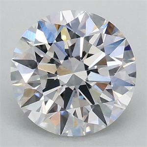 Picture of Lab Grown Diamond 1.10 Carats, Round with Ideal Cut, D Color, VS1 Clarity and Certified by IGI