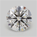 Lab Grown Diamond 1.02 Carats, Round with Ideal Cut, D Color, VVS2 Clarity and Certified by IGI