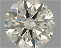 Natural Diamond 0.51 Carats, Round with Excellent Cut, L Color, SI1 Clarity and Certified by IGI