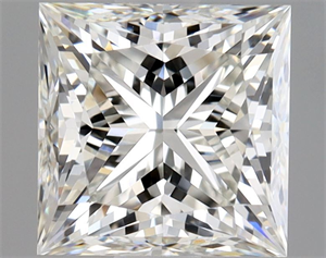 Picture of Natural Diamond 1.30 Carats, Princess with  Cut, I Color, VVS2 Clarity and Certified by GIA