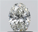 Natural Diamond 0.52 Carats, Oval with  Cut, H Color, VVS1 Clarity and Certified by IGI