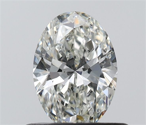 Picture of Natural Diamond 0.52 Carats, Oval with  Cut, H Color, VVS1 Clarity and Certified by IGI