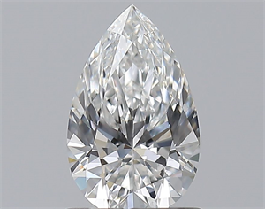 Picture of Natural Diamond 0.83 Carats, Pear with  Cut, F Color, IF Clarity and Certified by GIA