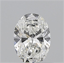 Natural Diamond 0.51 Carats, Oval with  Cut, F Color, VVS1 Clarity and Certified by GIA