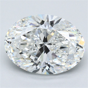 Picture of Natural Diamond 4.51 Carats, Oval with  Cut, F Color, VS1 Clarity and Certified by GIA