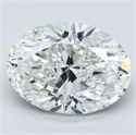 Natural Diamond 4.51 Carats, Oval with  Cut, F Color, VS1 Clarity and Certified by GIA