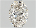 Natural Diamond 0.63 Carats, Oval with  Cut, I Color, VVS1 Clarity and Certified by GIA