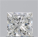 Natural Diamond 1.01 Carats, Princess with  Cut, J Color, IF Clarity and Certified by GIA
