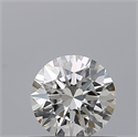 Natural Diamond 0.42 Carats, Round with Excellent Cut, G Color, IF Clarity and Certified by GIA
