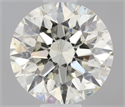 Natural Diamond 0.43 Carats, Round with Excellent Cut, K Color, SI1 Clarity and Certified by IGI