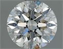 Natural Diamond 1.40 Carats, Round with Excellent Cut, H Color, SI1 Clarity and Certified by IGI