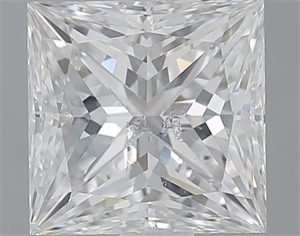 Picture of Natural Diamond 1.20 Carats, Princess with  Cut, E Color, SI2 Clarity and Certified by HRD