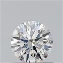 Natural Diamond 0.50 Carats, Round with Excellent Cut, D Color, VVS1 Clarity and Certified by HRD