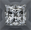 Natural Diamond 0.72 Carats, Princess with  Cut, G Color, SI2 Clarity and Certified by GIA