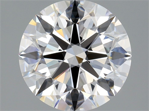 Picture of Natural Diamond 1.70 Carats, Round with Excellent Cut, D Color, VVS2 Clarity and Certified by GIA
