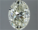 Natural Diamond 2.03 Carats, Oval with  Cut, K Color, SI2 Clarity and Certified by IGI
