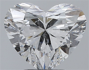 Picture of Natural Diamond 3.20 Carats, Heart with  Cut, E Color, SI2 Clarity and Certified by GIA
