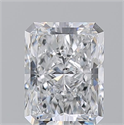 Diamante Natural 1.51 quilates, Radiante , Color D, claridad SI2 y certificado GIA