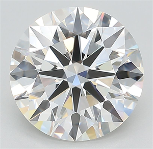 Picture of Lab Grown Diamond 3.72 Carats, Round with Ideal Cut, G Color, IF Clarity and Certified by IGI