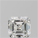 Diamante Natural 1.01 quilates, Asscher , Color H, claridad VVS2 y certificado GIA