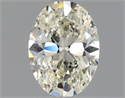 Natural Diamond 0.90 Carats, Oval with  Cut, J Color, VS1 Clarity and Certified by GIA