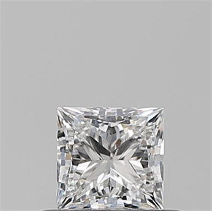Picture of Natural Diamond 0.50 Carats, Princess with  Cut, E Color, VS1 Clarity and Certified by GIA