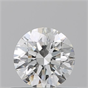 Natural Diamond 0.51 Carats, Round with Excellent Cut, H Color, VVS1 Clarity and Certified by GIA