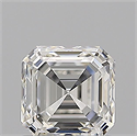 Natural Diamond 1.01 Carats, Asscher with  Cut, H Color, VVS1 Clarity and Certified by GIA