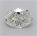 Natural Diamond 1.31 Carats, Oval with  Cut, J Color, I1 Clarity and Certified by GIA
