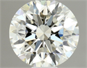 Natural Diamond 0.71 Carats, Round with Excellent Cut, J Color, VVS1 Clarity and Certified by GIA