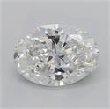 Natural Diamond 2.01 Carats, Oval with  Cut, G Color, SI1 Clarity and Certified by GIA