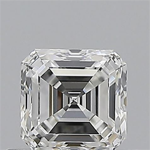 Picture of Natural Diamond 0.52 Carats, Asscher with  Cut, F Color, VVS1 Clarity and Certified by GIA