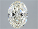 Natural Diamond 2.01 Carats, Oval with  Cut, K Color, SI1 Clarity and Certified by GIA