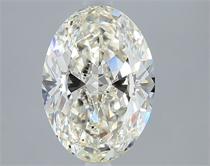 Picture of Natural Diamond 2.01 Carats, Oval with  Cut, K Color, SI1 Clarity and Certified by GIA