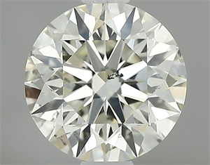 Picture of Natural Diamond 0.90 Carats, Round with Excellent Cut, K Color, SI1 Clarity and Certified by IGI