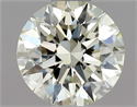 Natural Diamond 0.57 Carats, Round with Excellent Cut, K Color, VVS2 Clarity and Certified by GIA