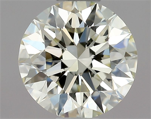 Picture of Natural Diamond 0.57 Carats, Round with Excellent Cut, K Color, VVS2 Clarity and Certified by GIA