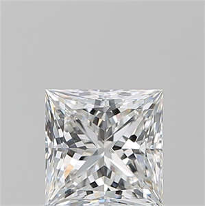 Picture of Natural Diamond 1.03 Carats, Princess with  Cut, F Color, VS1 Clarity and Certified by GIA
