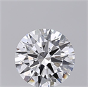 Lab Grown Diamond 1.02 Carats, Round with Ideal Cut, D Color, VVS2 Clarity and Certified by IGI